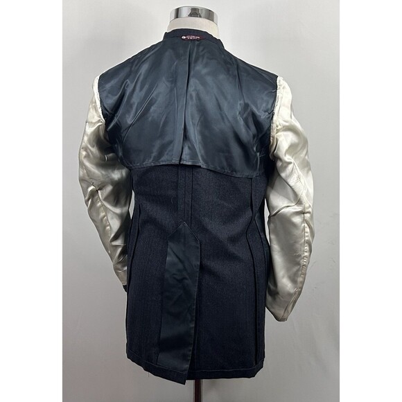 Jos A Bank 38R Vintage Sport Coat 100% Wool Dark Gray Herringbone Two Button - Picture 7 of 7